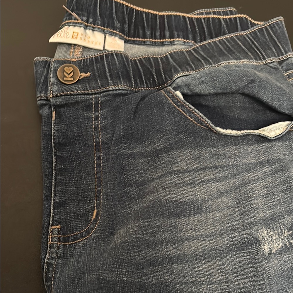 Belle Distressed Jeans by Kim Gravel 16P